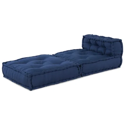 vidaXL Modularni pouf Indigo 70x70x54 tkanina