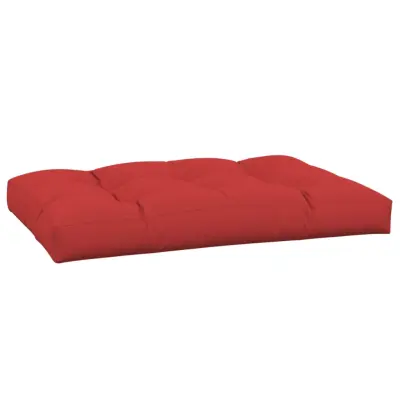 vidaXL Blazina za kavč iz palet rdeča 120x80x12
