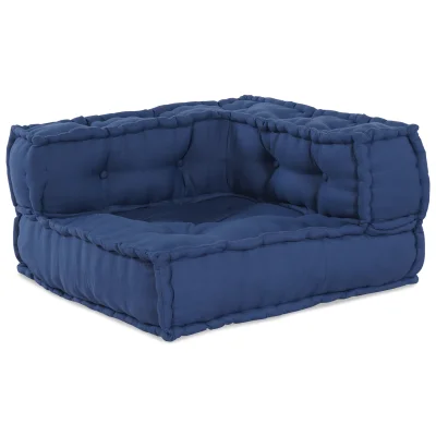 vidaXL Modularni pouf Indigo 140x70x36 tkanina