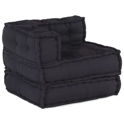 vidaXL Modularni pouf 3 kosi antracit tkanina