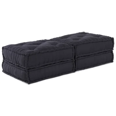 vidaXL Modularni pouf 2 kosa Antracitna tkanina