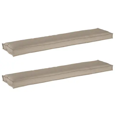 vidaXL Blazine za palete za klop 2 kosi taupe 180x40x8 cm Oxford tkanina