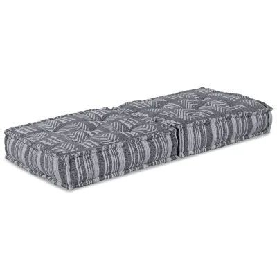 vidaXL Moduli Pouf Siva 70x70x36 Tkanina