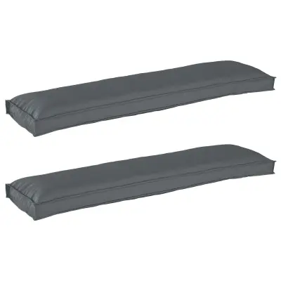 vidaXL Blazine za palete za klop 2 kosa Antracit 150x40x8 cm Oxford tkanina