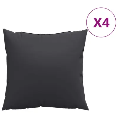 vidaXL Blazine za kavč 4 kosi črne 60x60 cm blago