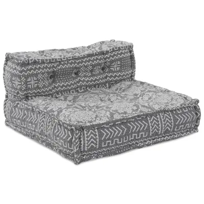 vidaXL Modularni Pouf Svetlo Siv 70x70x54