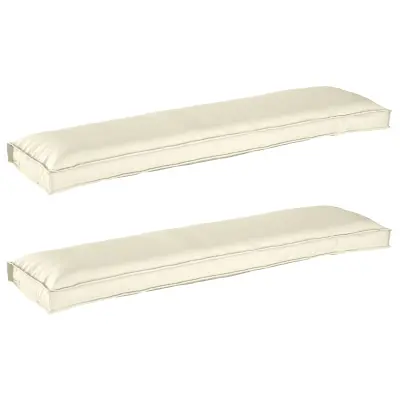vidaXL Blazine za palete za klop 2 kosi Krem 150x40x8 cm Oxford tkanina