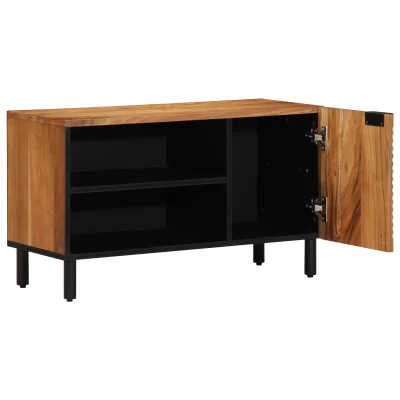 vidaXL TV omarica 80x31,5x46 cm Trden akacijev les