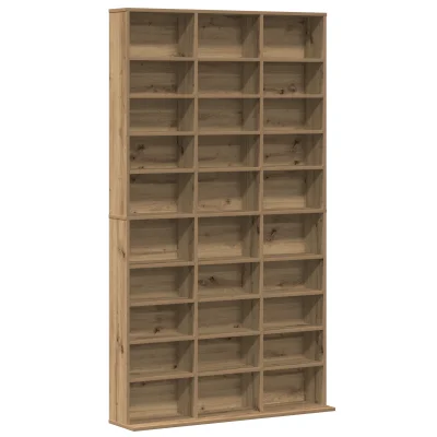 vidaXL CD omarica iz umetnega hrasta - 101x23x177.5 cm narejena iz inženirskega lesa