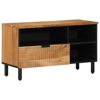 vidaXL TV omara 80x33,5x46 cm trden akacijev les