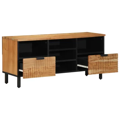 vidaXL TV omara 100x33,5x46 cm iz trdnega akacijevega lesa