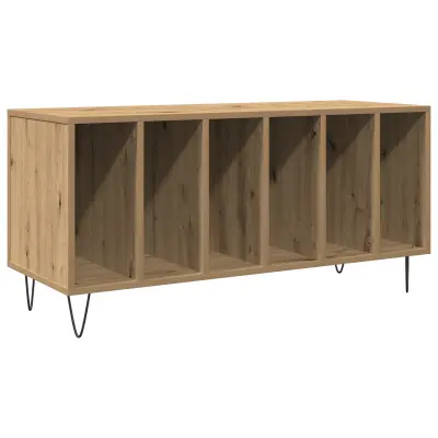 vidaXL Regal za plošče Stari Les 100x38x48 cm Inženirski les