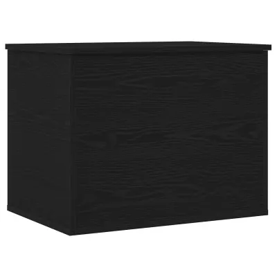 vidaXL Škatla za shranjevanje z pokrovom Črna jelša 60x42x46 cm Izdelano iz lesa