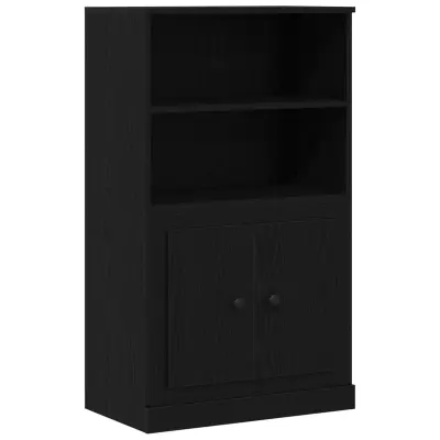 vidaXL visoka omara črna hrast 60x35.5x103.5 cm Inženirski les