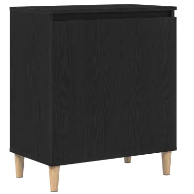 vidaXL Stranski stolp Črna Oreh 60x35x70 cm