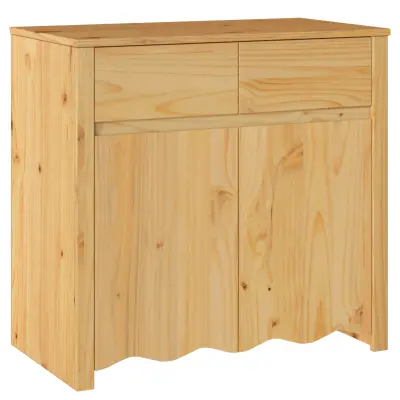vidaXL Klasična omara "DRAMMEN" 79x43x75,5 cm Trdna borovina