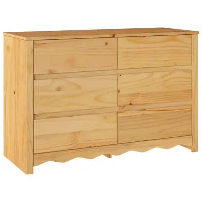 vidaXL Komoda "DRAMMEN" 111x43x73,5 cm Trden bor