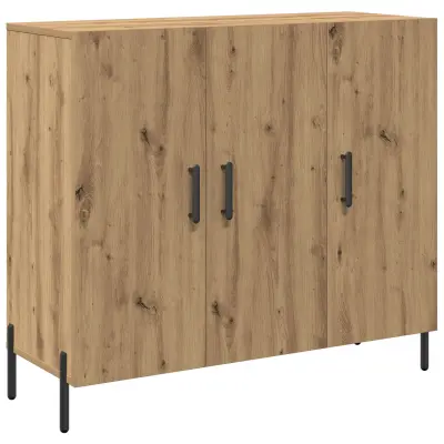 vidaXL Stranska omarica Artisan Oreh 90x34x80 cm Inženirski les