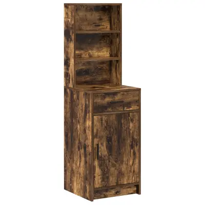 vidaXL Visok kabinet v prekanem hrastu, 40x41x135 cm, iz inženirskega lesa