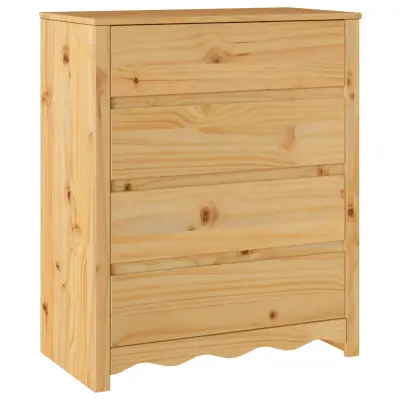 vidaXL Komoda 'DRAMMEN'76,5x40x91 cm Trdna borovina