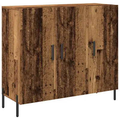 vidaXL Stranski Pult Stari Les 90x34x80 cm Umetni Les