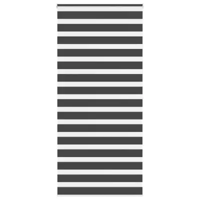 idaXL Zebra senčilo črna 110x200 cm tkanina širina 105,9 cm poliester