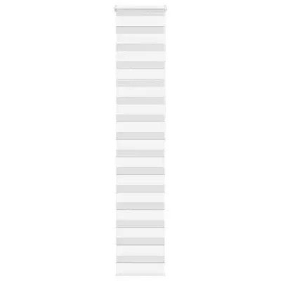 vidaXL Zebra senčilo bela 40x200 cm tkanina širina 35,9cm poliester