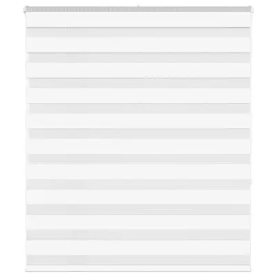 vidaXL Zebra senčilo bela 120x150 cm tkanina širina 115,9cm poliester