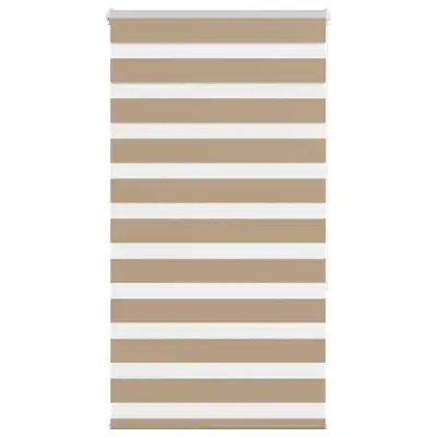 vidaXL Zebra senčilo peščeno rjava 70x150 cm tkanina širina 65,9 cm