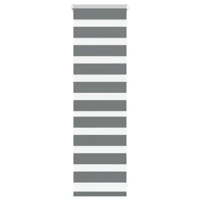 vidaXL Zebra senčilo temno sivo 50x100 cm tkanina širina 45,9 cm