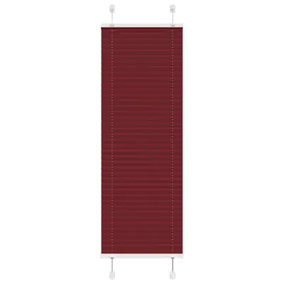vidaXL Plisirana senčila Bordeaux Red 40x150 cm Širina tkanine 39,4 cm