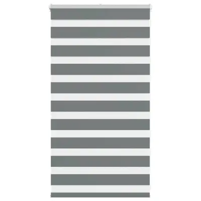 vidaXL Zebra senčilo temno sivo 90x100 cm tkanina širina 85,9 cm