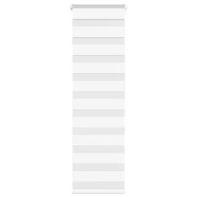 vidaXL Zebra senčilo bela 50x150 cm tkanina širina 45,9cm poliester