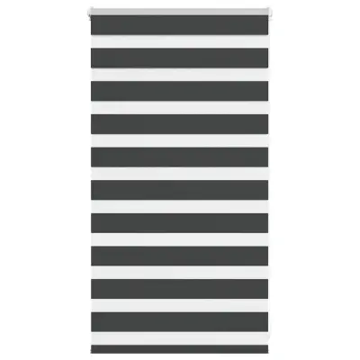 idaXL Zebra senčilo črna 80x100 cm tkanina širina 75,9 cm poliester