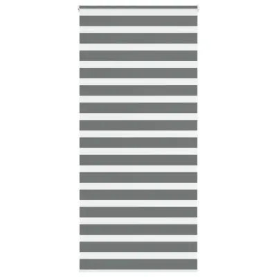 vidaXL Zebra senčilo temno sivo 105x200 cm tkanina širina 100,9 cm
