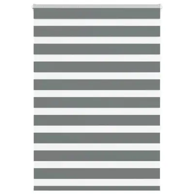 vidaXL Zebra senčilo temno sivo 110x150 cm tkanina širina 105,9 cm