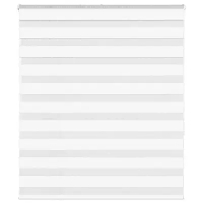 vidaXL Zebra senčilo bela 125x150 cm tkanina širina 120,9cm poliester