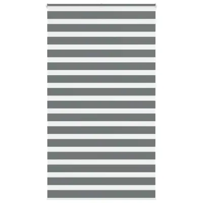 vidaXL Zebra senčilo temno sivo 135x230 cm tkanina širina 130,9 cm