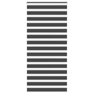 idaXL Zebra senčilo črna 105x230 cm tkanina širina 100,9 cm poliester