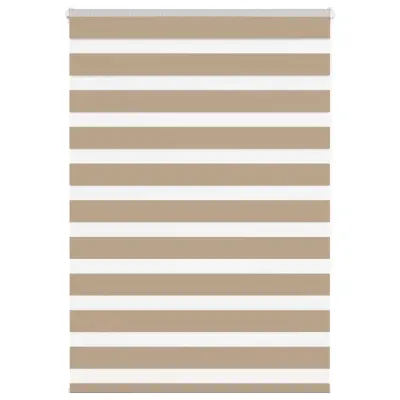 vidaXL Zebra senčilo peščeno rjava 95x150 cm tkanina širina 90,9 cm