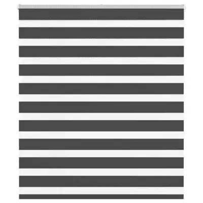 idaXL Zebra senčilo črna 125x150 cm tkanina širina 120,9 cm poliester