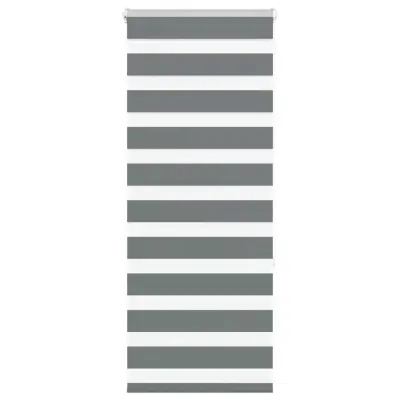 vidaXL Zebra senčilo temno sivo 65x150 cm tkanina širina 60,9 cm