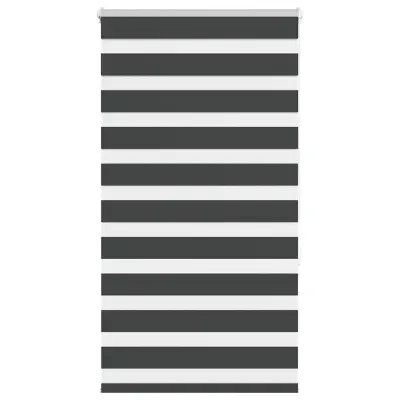idaXL Zebra senčilo črna 80x150 cm tkanina širina 75,9 cm poliester