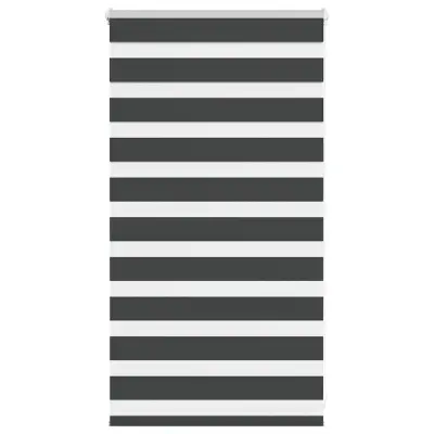 idaXL Zebra senčilo črna 85x100 cm tkanina širina 80,9 cm poliester