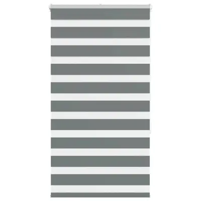 vidaXL Zebra senčilo temno sivo 85x150 cm tkanina širina 80,9 cm