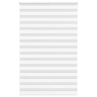 vidaXL Zebra senčilo bela 145x230 cm tkanina širina 140,9cm poliester