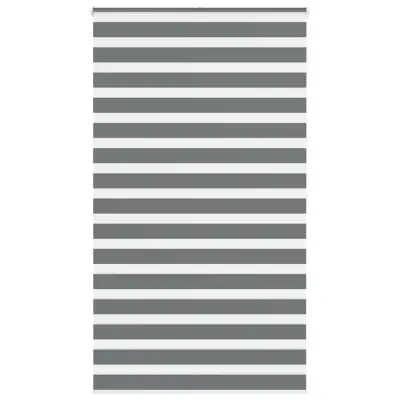 vidaXL Zebra senčilo temno sivo 130x200 cm tkanina širina 125,9 cm
