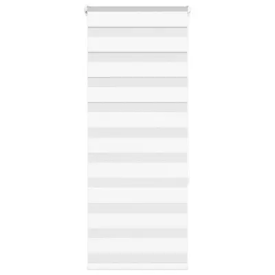 vidaXL Zebra senčilo bela 60x150 cm tkanina širina 55,9cm poliester