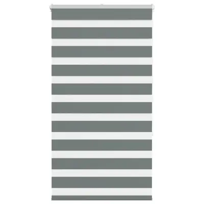 vidaXL Zebra senčilo temno sivo 80x150 cm tkanina širina 75,9 cm