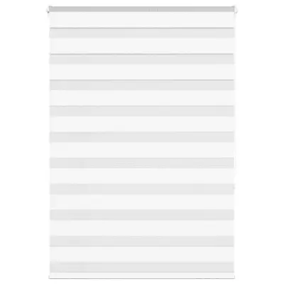vidaXL Zebra senčilo bela 115x150 cm tkanina širina 110,9cm poliester